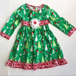 Ann Loren Cotton Christmas dress NWOT